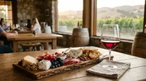 Wine and food pairing table